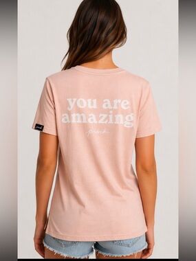 Victoria’s Secret “You Are Amazing” Pink Tee- Size Large